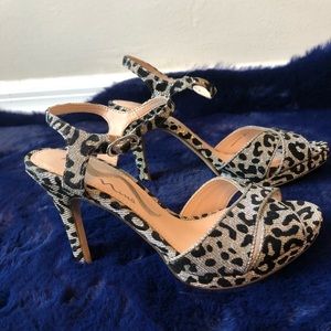 Leopard print heels